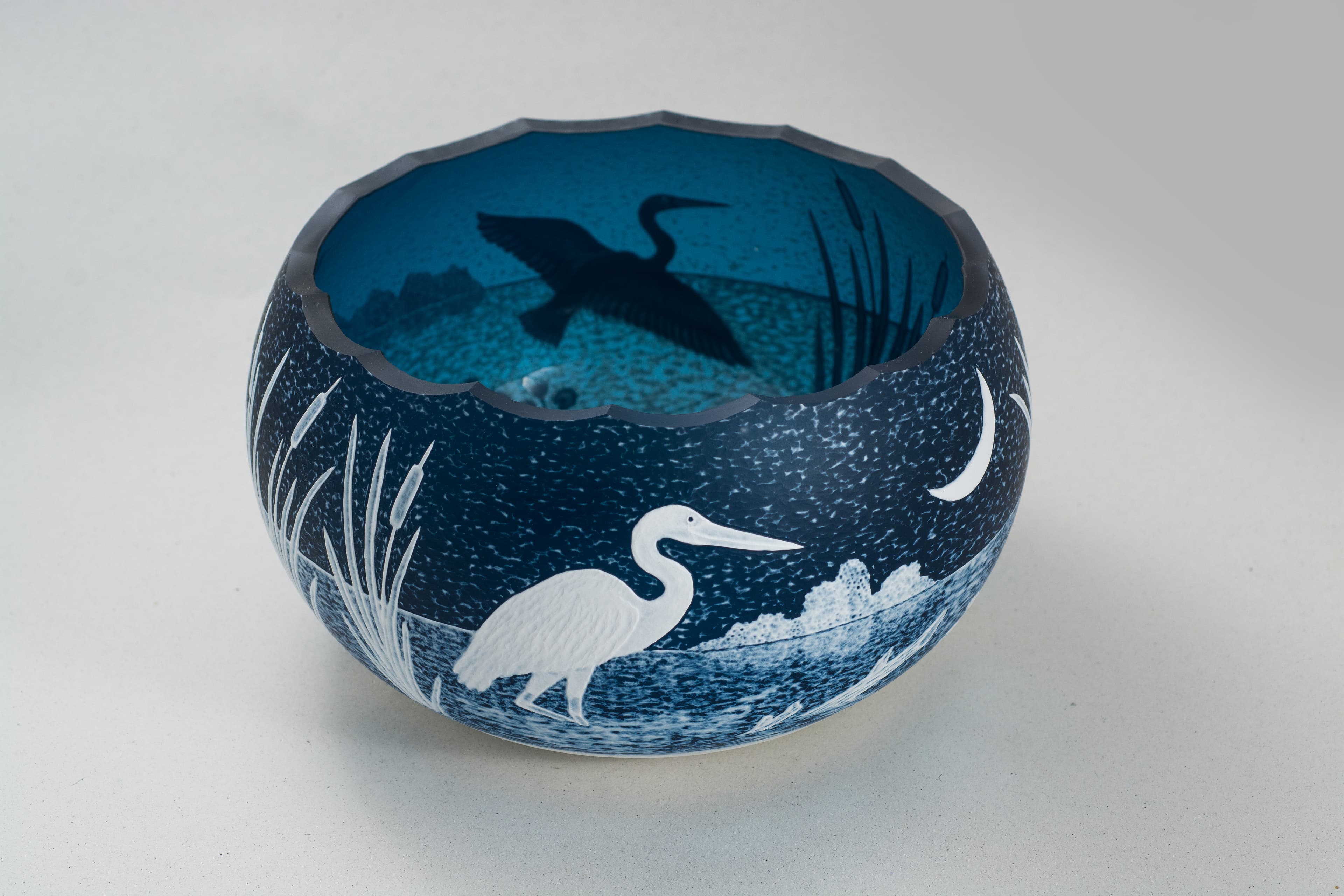 Herons at Night